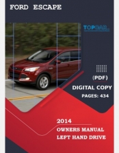 FORD ESCAPE 2014 OWNERS MANUAL